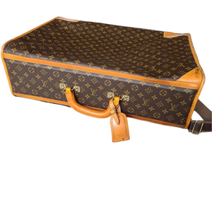 Vintage Louis Vuitton monogram soft sided suitcase