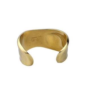 Tiffany & Co Elsa Peretti 18K Yellow Gold Small Bone Cuff Right Wrist